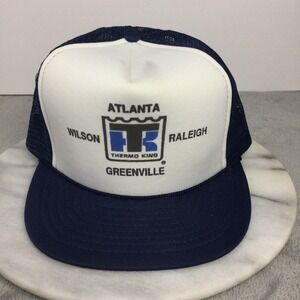 Vintage Snapback Rope Hat Thermo King Atlanta Raleigh Greenville Wilson Foam Cap